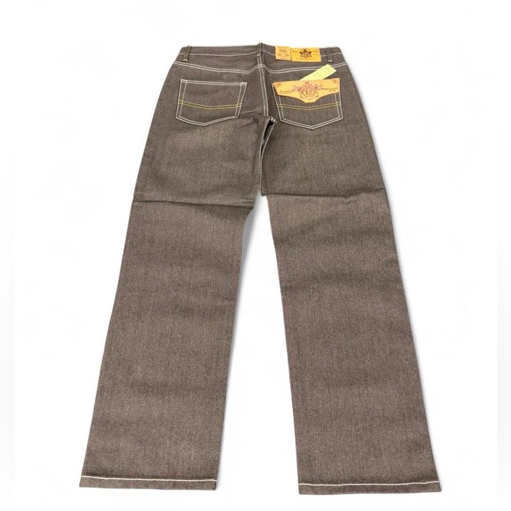 Y2K Beyond The Limit Grey Raw denim jeans
